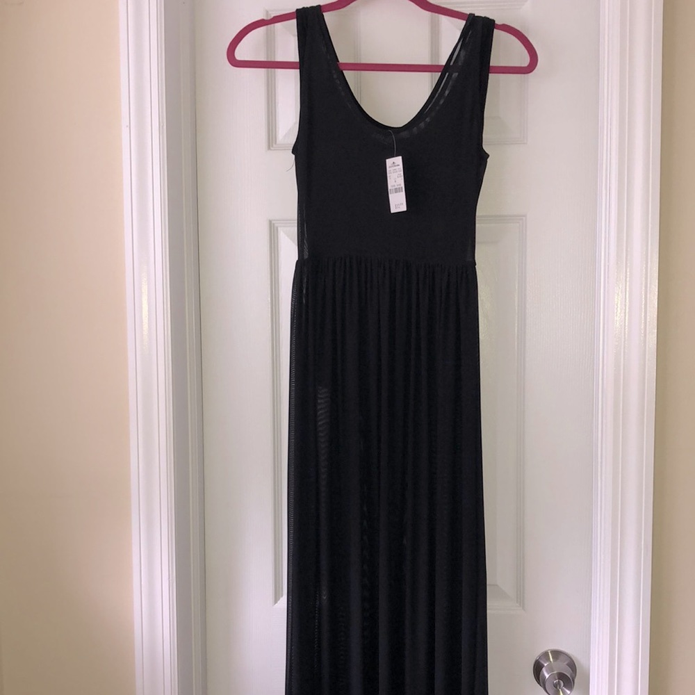 NWT Mesh Maxi Dress with bodysuit